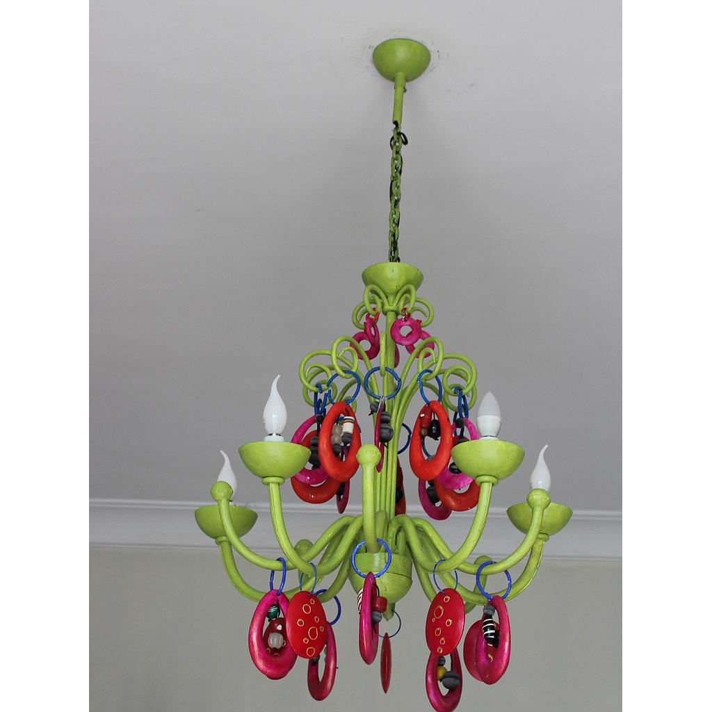 LUSTRE  EN FER  5BRS