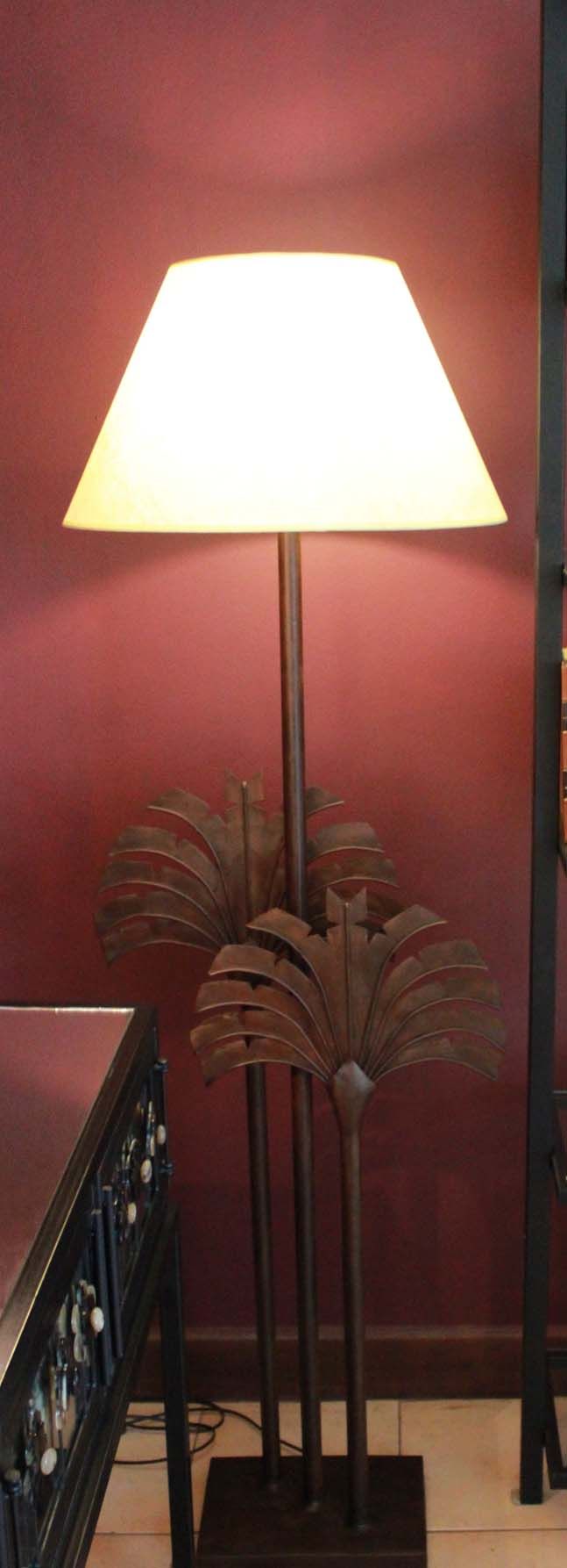 Lampadaire Ravinala en fer