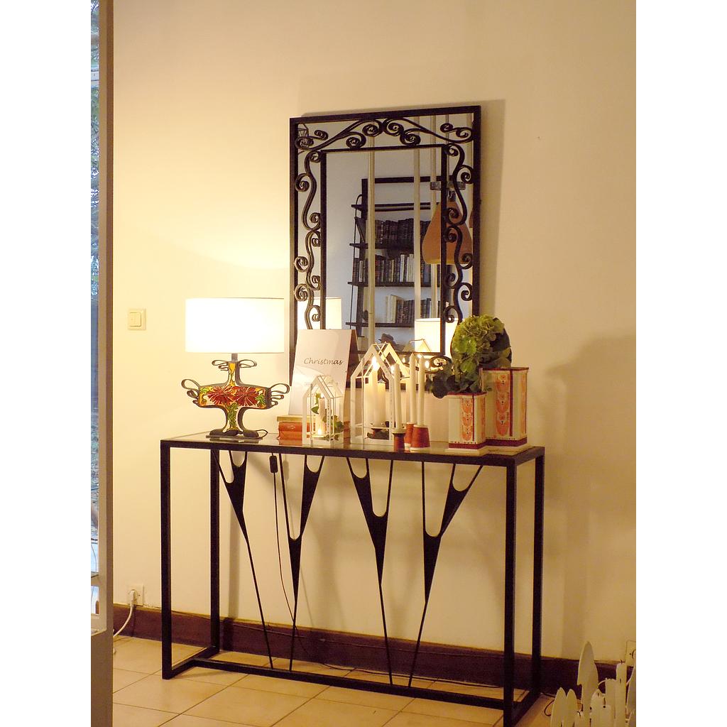 Console 15.10 fer et vitre