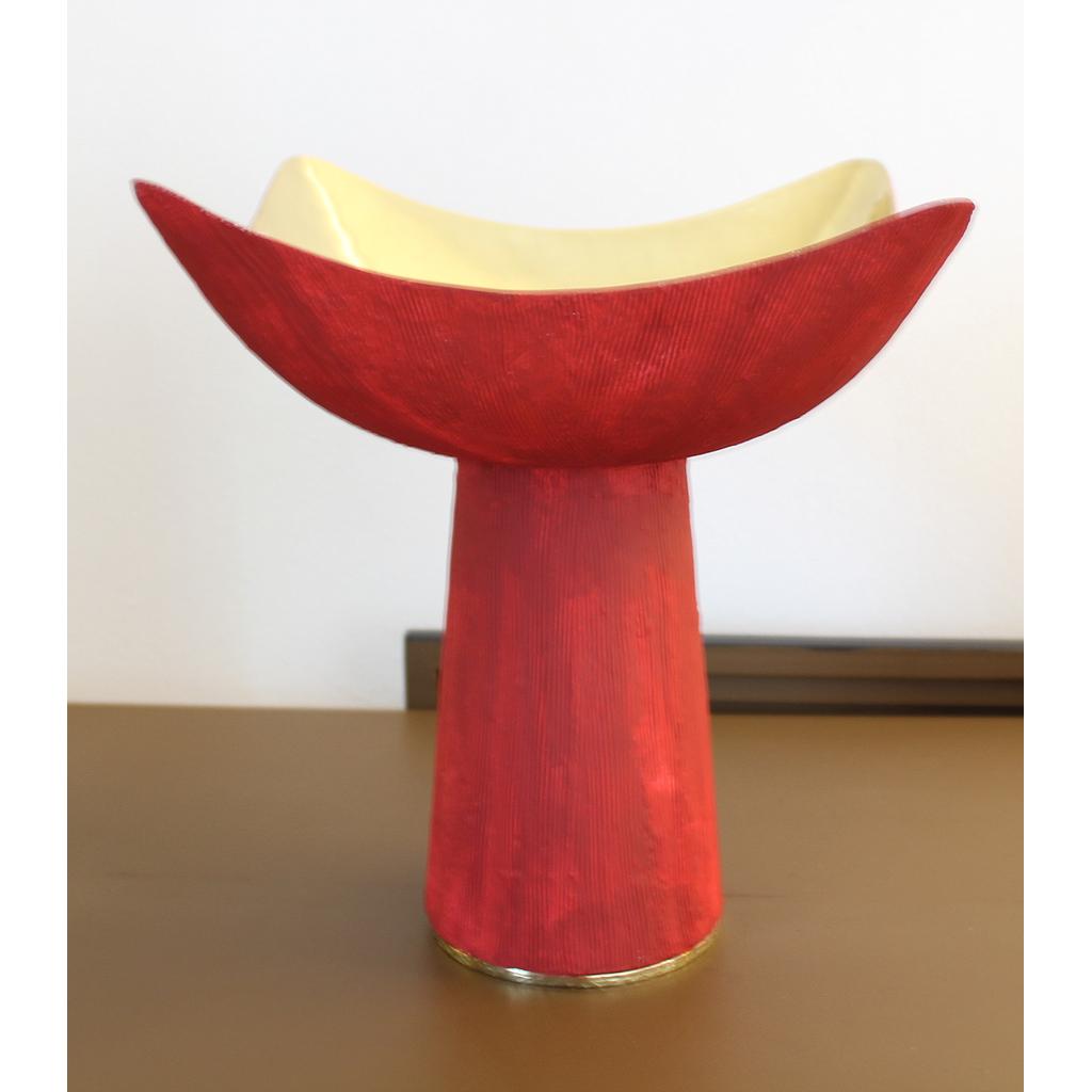 COUPE D / LAITON FER / H 24 CM