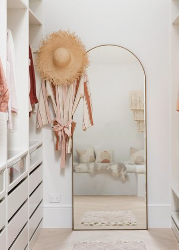  MIROIR OGIVE EN FER H 200 CM